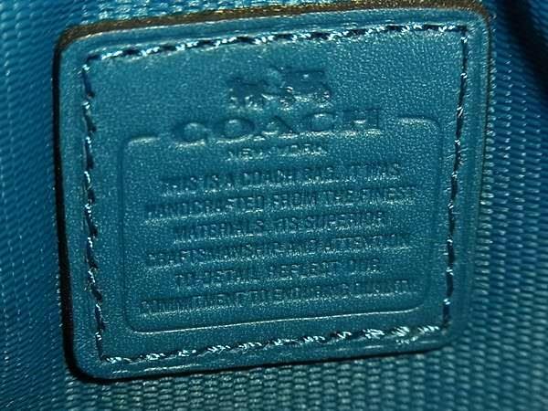 COACH コーチ ショルダーバッグ キット メッセンジャー 41320 ブルー レザー ユニセックス ゴールド金具
