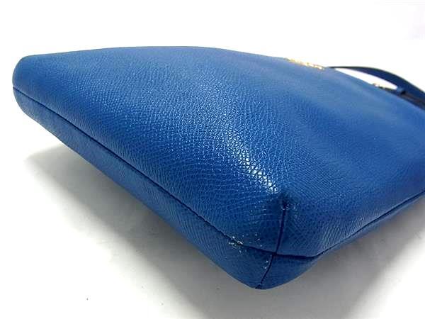 COACH コーチ ショルダーバッグ キット メッセンジャー 41320 ブルー レザー ユニセックス ゴールド金具