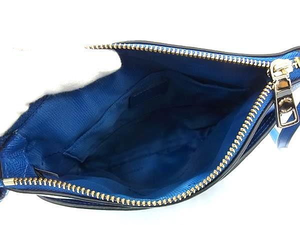 COACH コーチ ショルダーバッグ キット メッセンジャー 41320 ブルー レザー ユニセックス ゴールド金具