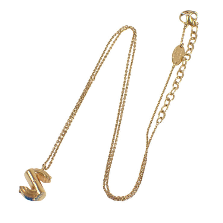 LOUIS VUITTON ルイヴィトン ペンダント ネックレス LV&ME S M61074 ゴールド メタル レディース 美品