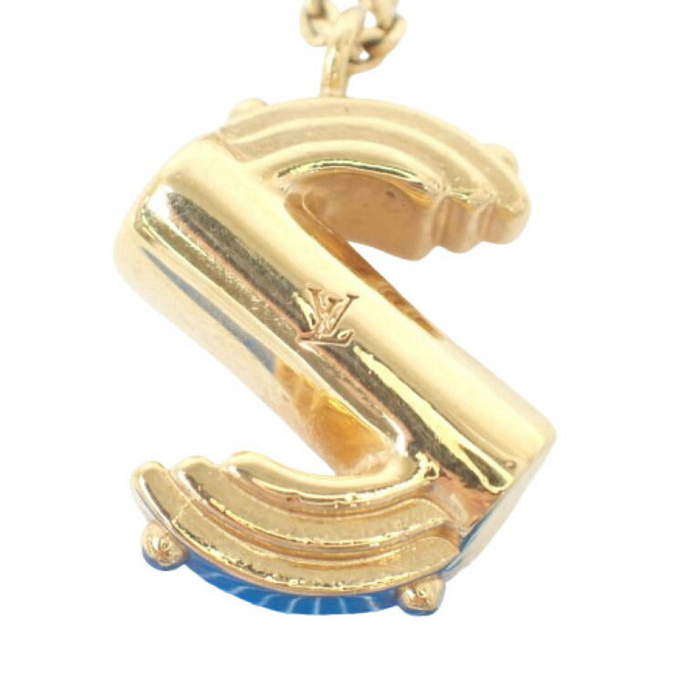 LOUIS VUITTON ルイヴィトン ペンダント ネックレス LV&ME S M61074 ゴールド メタル レディース 美品