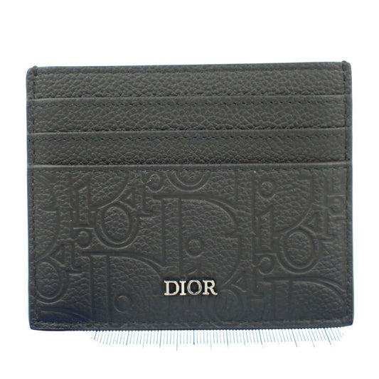 Christian Dior クリスチャンディオール カードケース グラビティ カードホルダー 2ESCH135FLG_H00N ブラック カーフスキン ユニセックス 新古未使用展示品