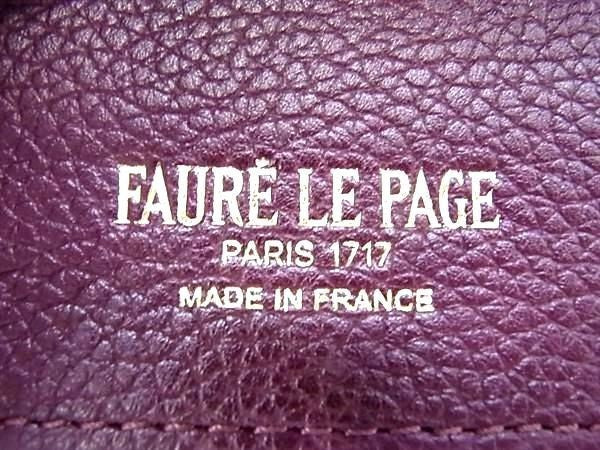 FAURE LE PAGE フォレルパージュ カードケース エカイユ ボルドー系×イエロー系 PVC レザー ユニセックス 超美品