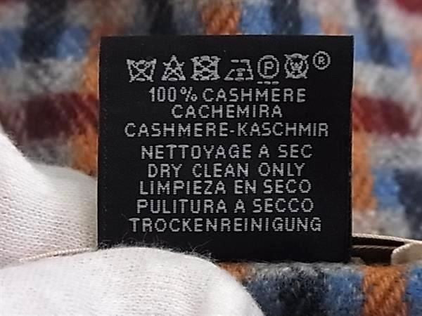 HERMES エルメス マフラー Hエコセ H Ecosse ボルドー系×マルチカラー カシミヤ100% ユニセックス 総柄 フリンジ 超美品