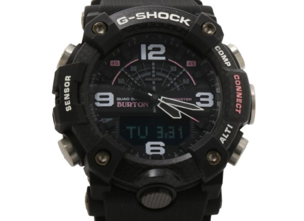 CASIO カシオ 腕時計 G-SHOCK MASTER OF G - LAND MUDMASTER GG-B100BTN-1AJR ブラック系 カーボン／樹脂 メンズ BURTONコラボ アナデジ 超美品