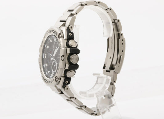 CASIO カシオ 腕時計 G-SHOCK G-STEEL GST-B100 Series GST-B100D-1AJF ブラック シルバー系 樹脂／ステンレススチール メンズ アナログ 美品