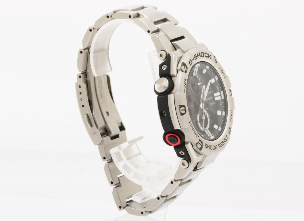 CASIO カシオ 腕時計 G-SHOCK G-STEEL GST-B100 Series GST-B100D-1AJF ブラック シルバー系 樹脂／ステンレススチール メンズ アナログ 美品