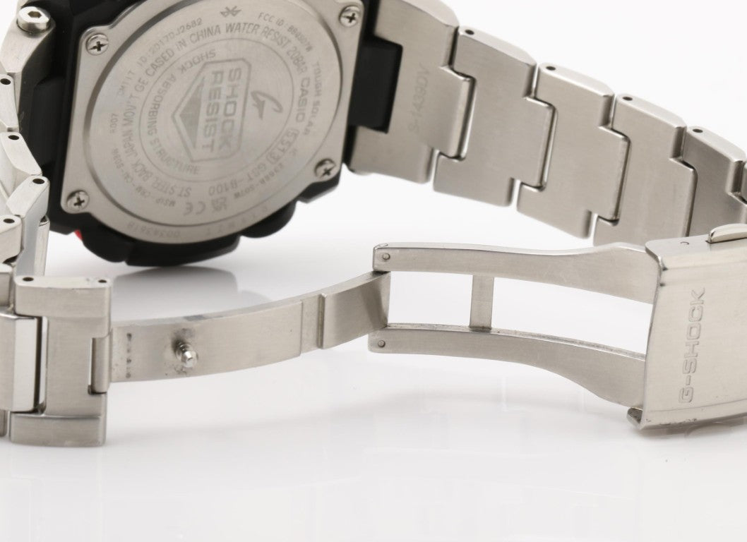 CASIO カシオ 腕時計 G-SHOCK G-STEEL GST-B100 Series GST-B100D-1AJF ブラック シルバー系 樹脂／ステンレススチール メンズ アナログ 美品