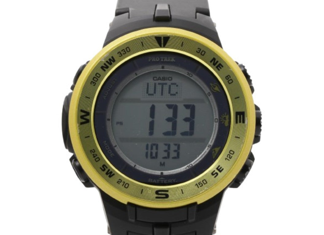 CASIO カシオ 腕時計 PRO TREK プロトレック Climber Line PRG-330 イエロー系 ブラック 樹脂／アルミ メンズ デジタル 美品
