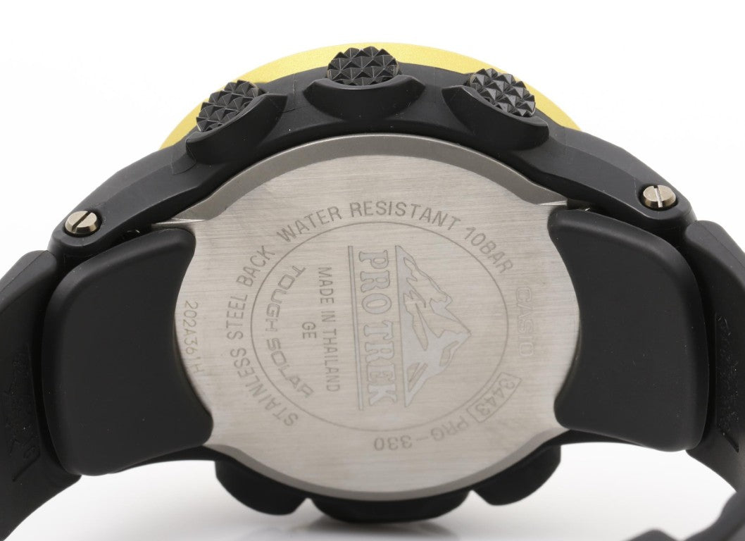 CASIO カシオ 腕時計 PRO TREK プロトレック Climber Line PRG-330 イエロー系 ブラック 樹脂／アルミ メンズ デジタル 美品