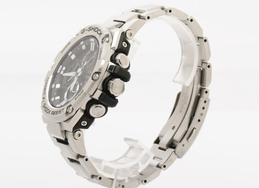 CASIO カシオ 腕時計 G-SHOCK G-STEEL GST-B100 Series GST-B100D-1AJF ブラック シルバー系 樹脂／ステンレススチール メンズ アナログ 美品