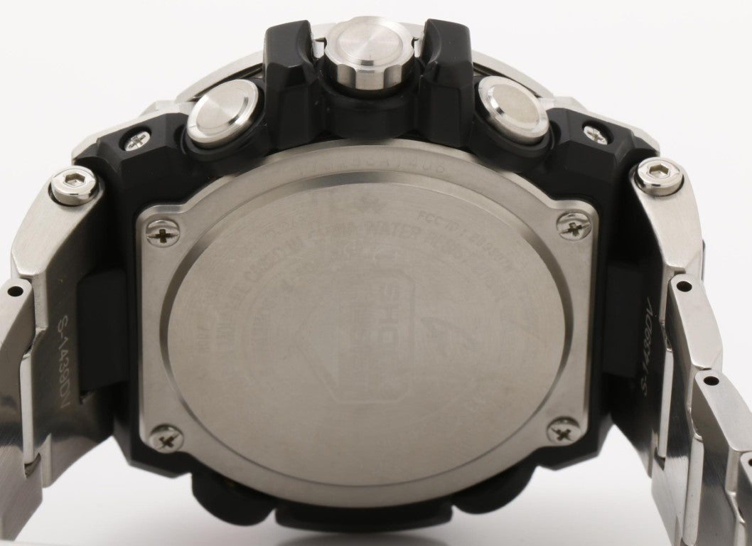 CASIO カシオ 腕時計 G-SHOCK G-STEEL GST-B100 Series GST-B100D-1AJF ブラック シルバー系 樹脂／ステンレススチール メンズ アナログ 美品