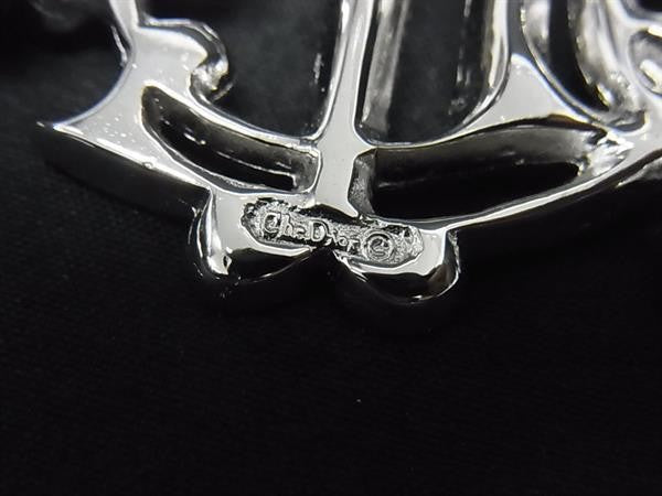 ChristianDior ディオール ブローチ シルバー系 メタル レディース ラインストーン 美品