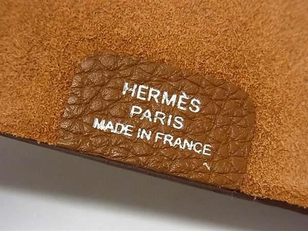 HERMES エルメス 手帳カバー ユリスPM ブラウン系 トゴ ユニセックス ステーショナリー シルバー金具 美品