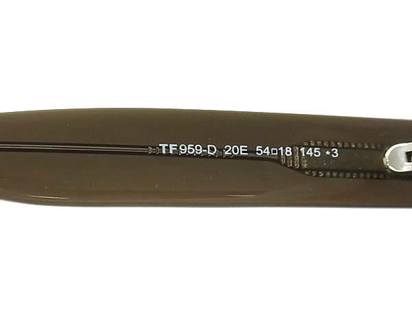 TOM FORD トムフォード サングラス TF959-D クリアブラウン系×レンズ クリアブラウン系 プラスチック ユニセックス 美品