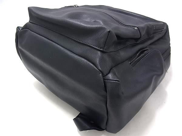 S.T.Dupont エステーデュポン リュック ネイビー系 レザー メンズ バックパック シルバー金具 美品