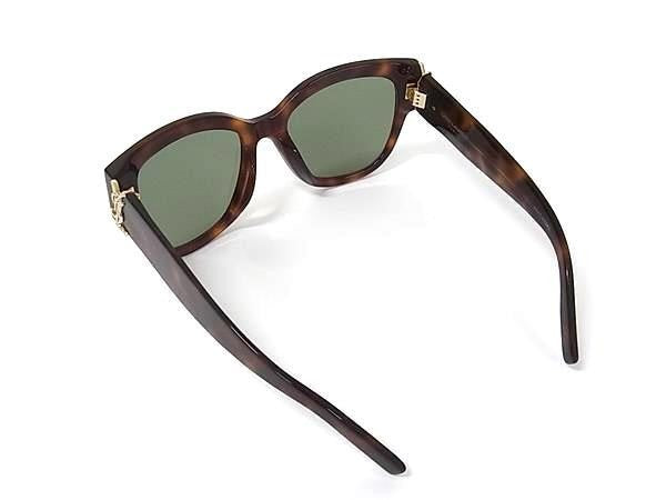 SAINT LAURENT サンローラン サングラス SL M95/F クリアブラウン系×レンズ クリアグリーン系 プラスチック ユニセックス べっ甲調 美品