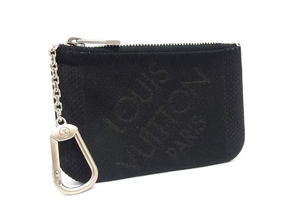 LOUIS VUITTON ルイヴィトン コインケース ポシェットクレ カルト クレディ M93549 ノワール(ブラック系) ダミエ ジェアン ユニセックス シルバー金具 美品