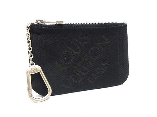 LOUIS VUITTON ルイヴィトン コインケース ポシェットクレ カルト クレディ M93549 ノワール(ブラック系) ダミエ ジェアン ユニセックス シルバー金具 美品
