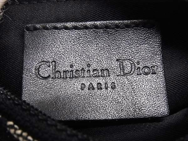ChristianDior ディオール コインケース トロッター サドル ブラック系 キャンバス レディース 美品