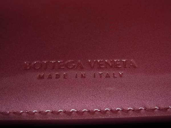 BOTTEGA VENETA ボッテガヴェネタ フラグメントケース カセット ジップ カードケース 765460 ピンク系 パテントレザー レディース コインケース 超美品