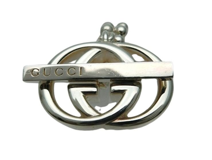 GUCCI グッチ ネックレス インターロッキングG ボールチェーン 216435 シルバー系 Ag925 ユニセックス チョーカー 美品