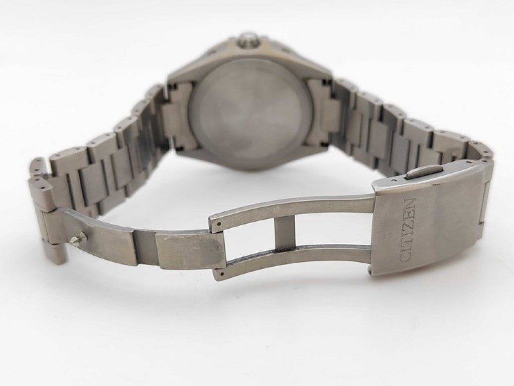 CITIZEN シチズン 時計 アテッサ CB3030-76E H128-001R701 ブラック シルバー系 チタン メンズ アナログ 美品