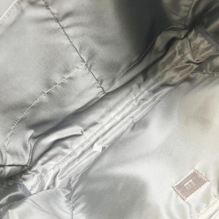 dunhill ダンヒル ビジネスバッグ ディーエイト ブラウン系 キャンバス×レザー メンズ 2WAY ハンドバッグ シルバー金具 美品
