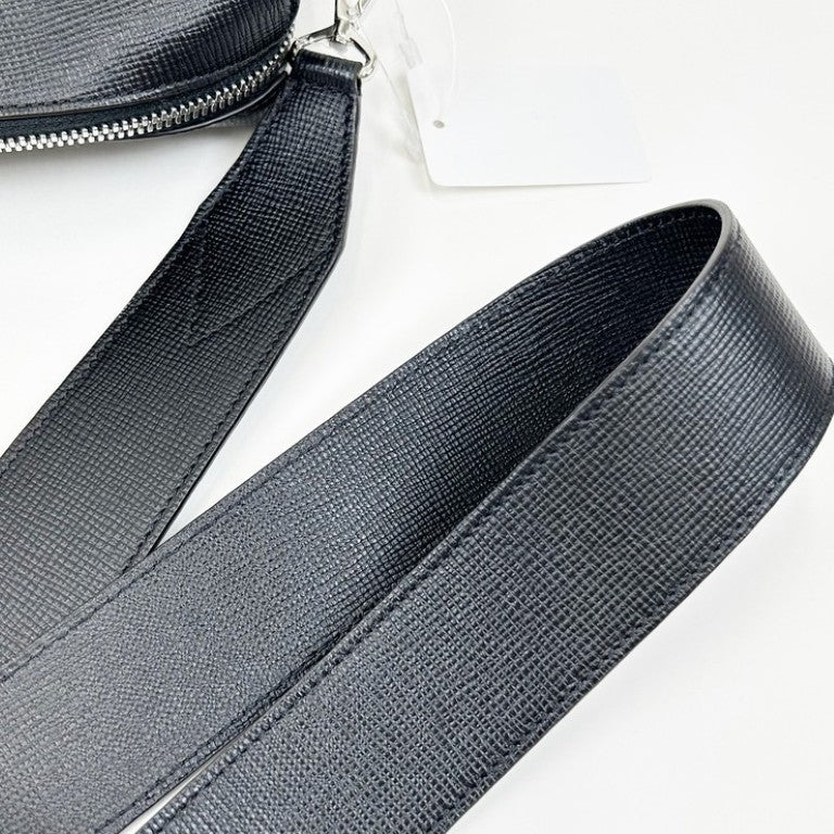 Cartier カルティエ ショルダーバッグ バッグ ロザンジュ CRL1002550 ブラック系 レザー ユニセックス シルバー金具 超美品