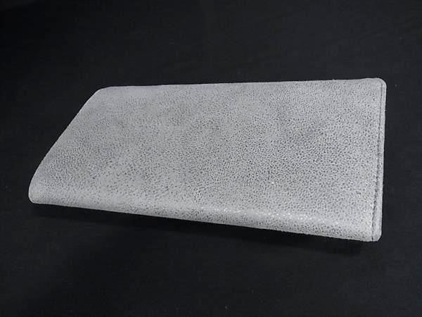 STELLA McCARTNEY ステラ マッカートニー 長財布 ファラベラ コンチネンタル ウォレット 430999 グレー系 シャギーディア ユニセックス シルバー金具 美品