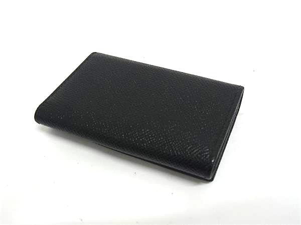 BVLGARI ブルガリ キーケース ブルガリブルガリ マン 288305 ブラック系 グレインカーフレザー メンズ 6連 シルバー金具 美品