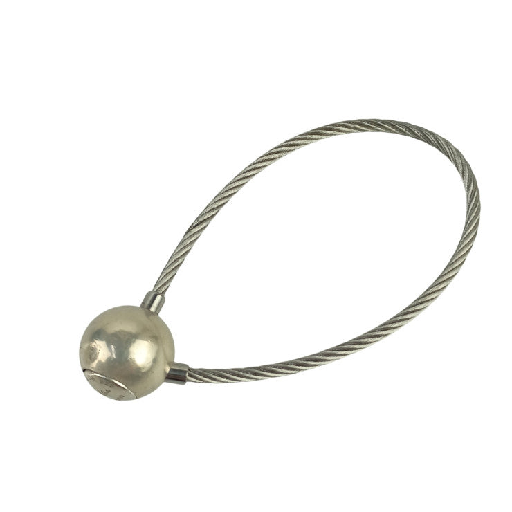 TIFFANY＆Co ティファニー キーホルダー パロマピカソ ハンマード ツイスト キーリング シルバー系 SV925 ユニセックス 美品