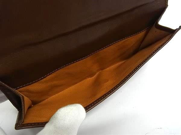 GUCCI グッチ 長財布 バンブー フラップ 035 1137 1863 0 ブラウン系 レザー レディース Wホック 二つ折り ヴィンテージ ゴールド金具 美品