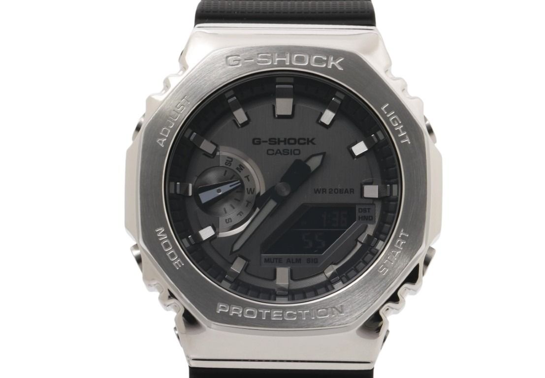 CASIO カシオ 時計 G-SHOCK ANALOG-DIGITAL 2100 Series GM-2100-1AJF グレー シルバー ブラック系 樹脂／ステンレススチール メンズ アナデジ 新品未使用展示品