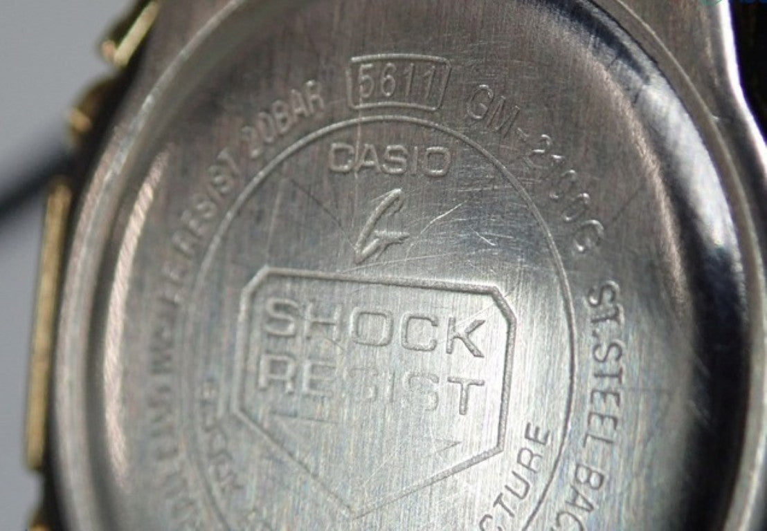 CASIO カシオ 時計 G-SHOCK ANALOG-DIGITAL 2100 Series GM-2100G-1A9JF ブラック ゴールド系 樹脂／ステンレススチール メンズ アナデジ 美品