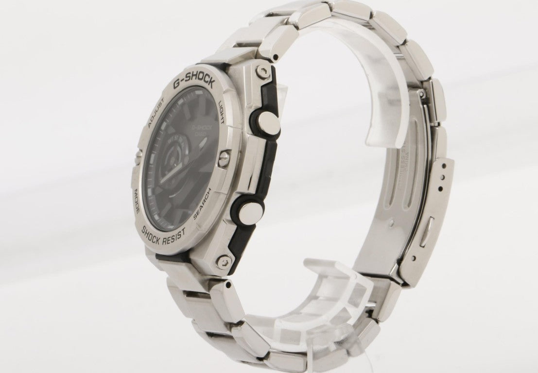 CASIO カシオ 時計 G-SHOCK G-STEEL GST-B500 Series GST-B500D-1A1JF ブラック シルバー系 樹脂／ステンレススチール メンズ アナデジ 美品