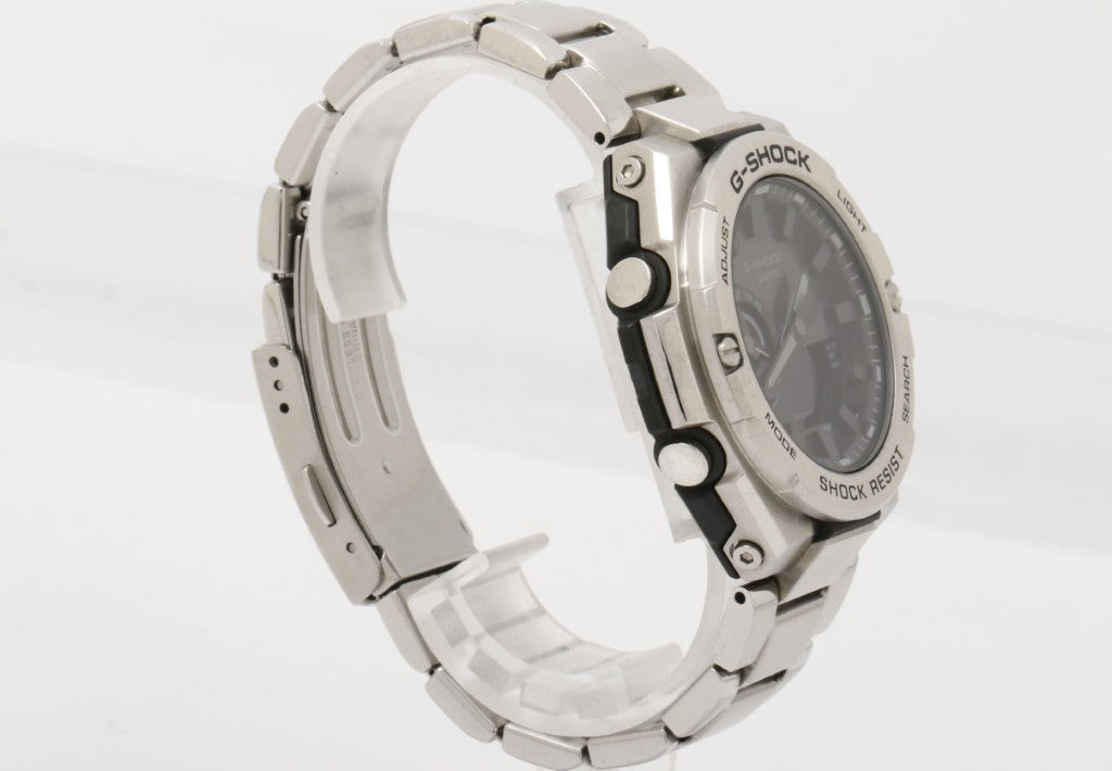CASIO カシオ 時計 G-SHOCK G-STEEL GST-B500 Series GST-B500D-1A1JF ブラック シルバー系 樹脂／ステンレススチール メンズ アナデジ 美品