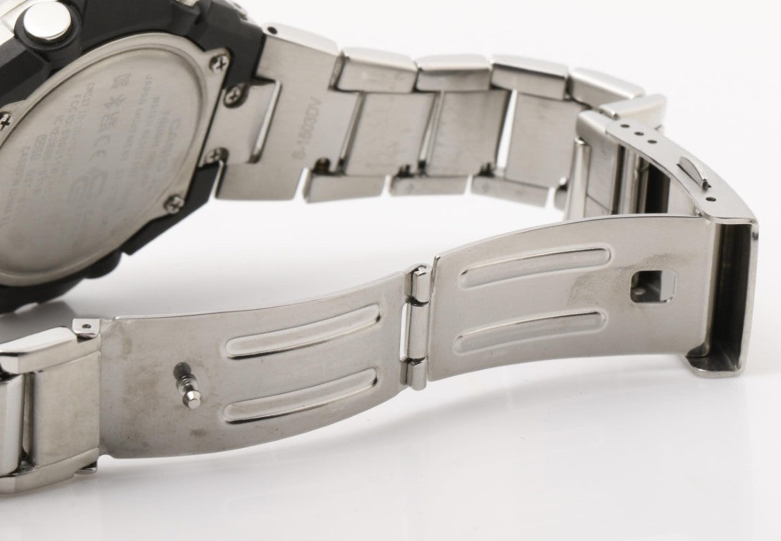 CASIO カシオ 時計 G-SHOCK G-STEEL GST-B500 Series GST-B500D-1A1JF ブラック シルバー系 樹脂／ステンレススチール メンズ アナデジ 美品