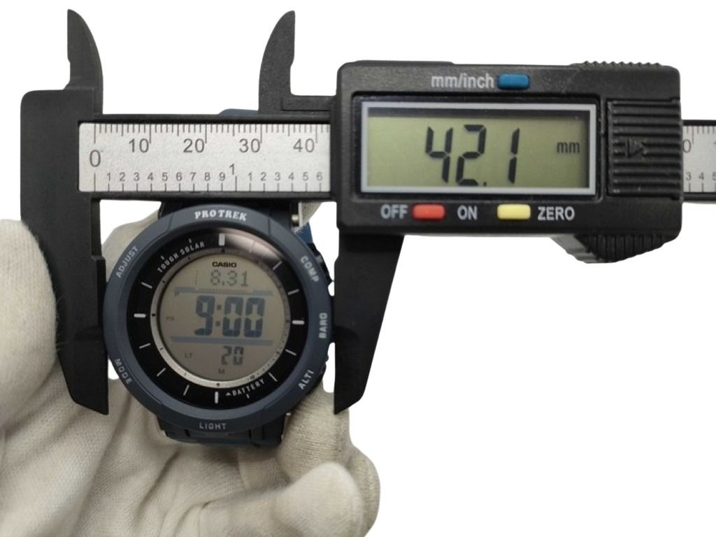 CASIO カシオ 時計 PRO TREX プロトレック Climber Line PRG-30-2JF ブラック グリーン系 樹脂 デュラソフトバンド（シリコーン樹脂） メンズ デジタル 美品