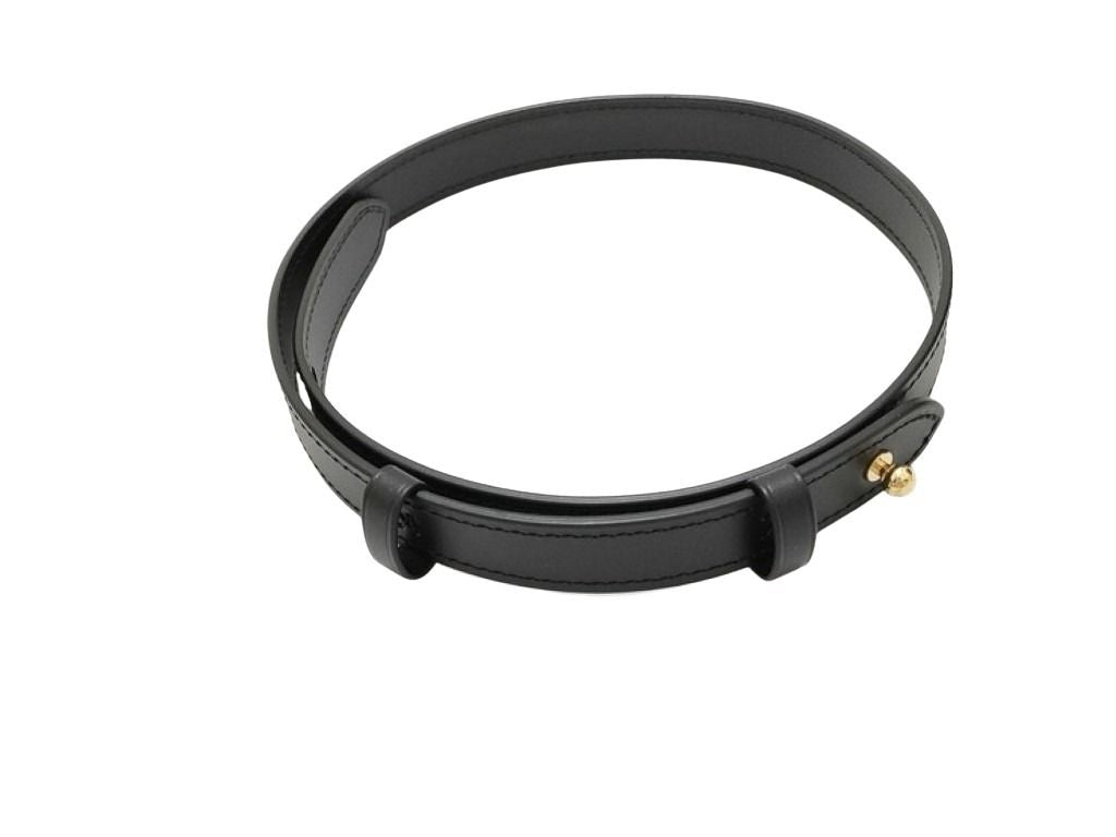 LOUIS VUITTON ルイヴィトン ストラップ ブラック系 レザー ユニセックス M13480用調整ストラップ 超美品