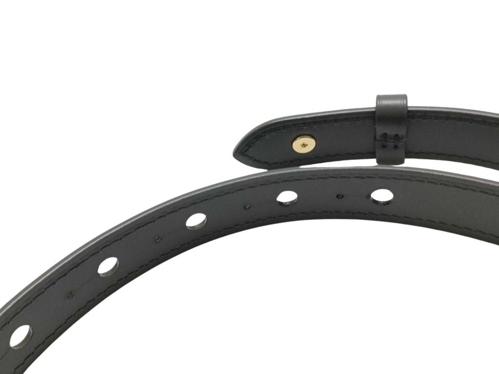 LOUIS VUITTON ルイヴィトン ストラップ ブラック系 レザー ユニセックス M13480用調整ストラップ 超美品