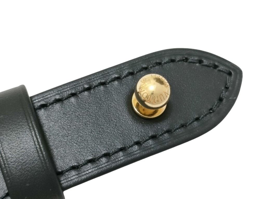 LOUIS VUITTON ルイヴィトン ストラップ ブラック系 レザー ユニセックス M13480用調整ストラップ 超美品