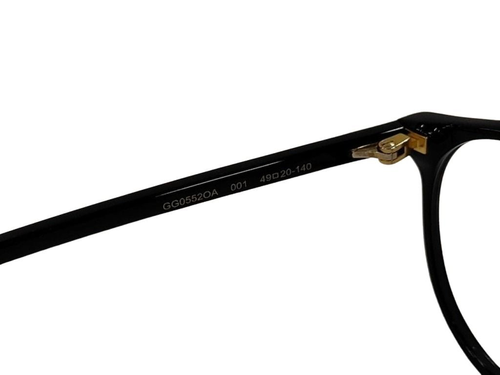 GUCCI グッチ メガネ インターロッキングG GG0552OA ブラック系 プラスチック ユニセックス 伊達メガネ