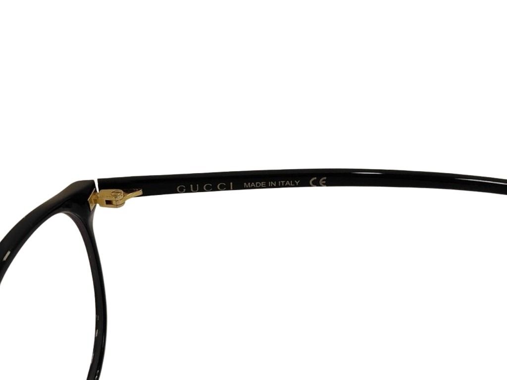 GUCCI グッチ メガネ インターロッキングG GG0552OA ブラック系 プラスチック ユニセックス 伊達メガネ