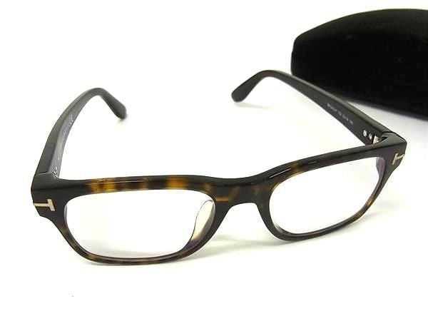 TOM FORD トムフォード 眼鏡 アジアンフィット オプティカルフレーム TF5432-F ブラウン系×レンズ クリア プラスチック メンズ 伊達メガネ