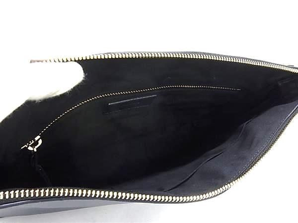 Paul Smith ポールスミス クラッチバッグ シティエンボス PSN225 ネイビー系 レザー メンズ セカンドバッグ 美品