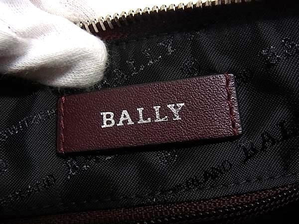 BALLY バリー クラッチバッグ BOVINE PLAIN 25610 SHIRAZ 20 ボルドー系 レザー メンズ セカンドバッグ リストレット 美品