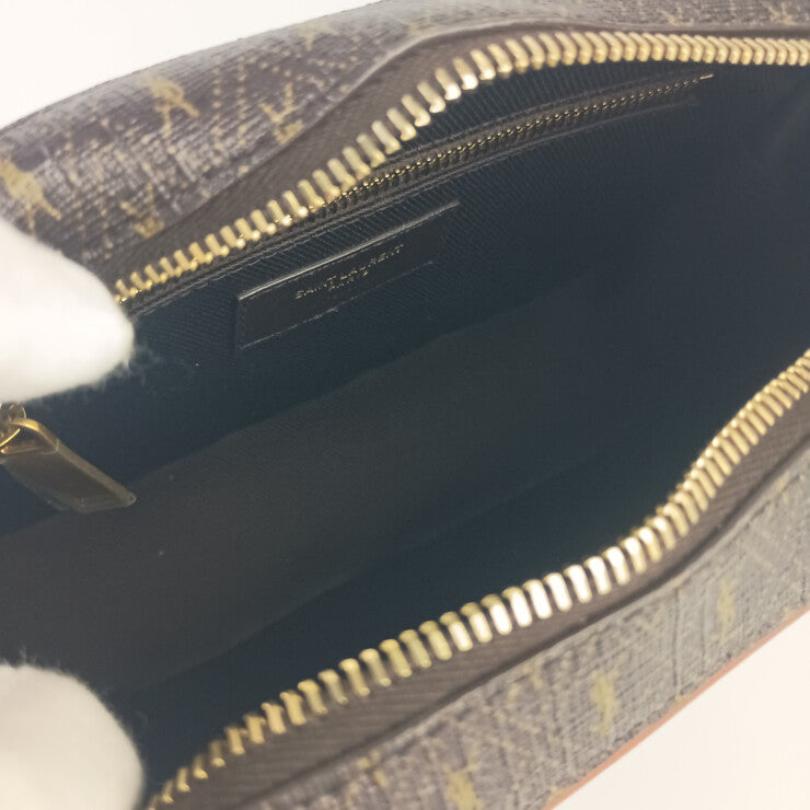 SAINT LAURENT サンローラン ショルダーバッグ ル・モノグラム カメラバッグ 669957 ブラウン系 PVC レザー レディース ゴールド金具 新品未使用展示品
