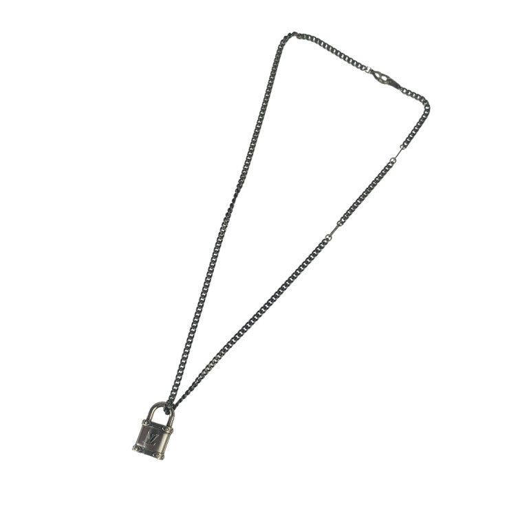 LOUIS VUITTON ルイヴィトン ネックレス ネックレス LVロック M03334 シルバー系 メタル ユニセックス 美品