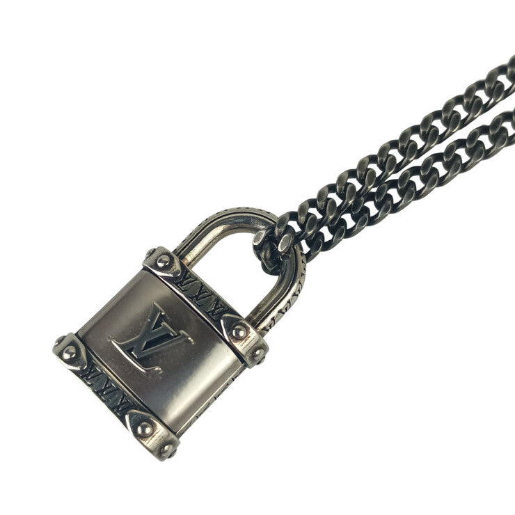 LOUIS VUITTON ルイヴィトン ネックレス ネックレス LVロック M03334 シルバー系 メタル ユニセックス 美品